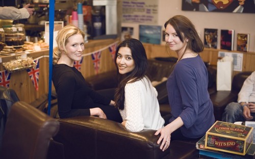 Kate Jillings, Maria Ahmed & Sian Morley-Smith (nee Fleming-Jones) Pelican School Old Girls